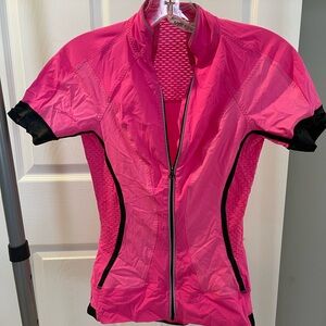 Lululemon Pink Cycling Jersey